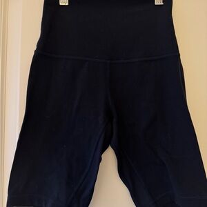 Lulu Lemon High-Waist Dark Blue Women’s Bike Shorts